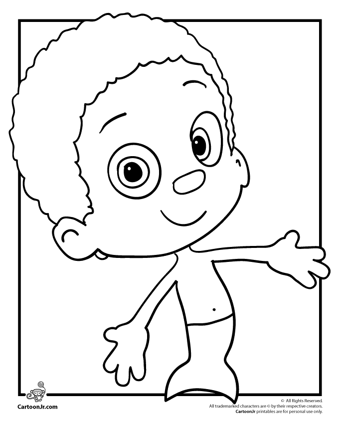 Plansa de colorat cu Bubble Guppies 14 11